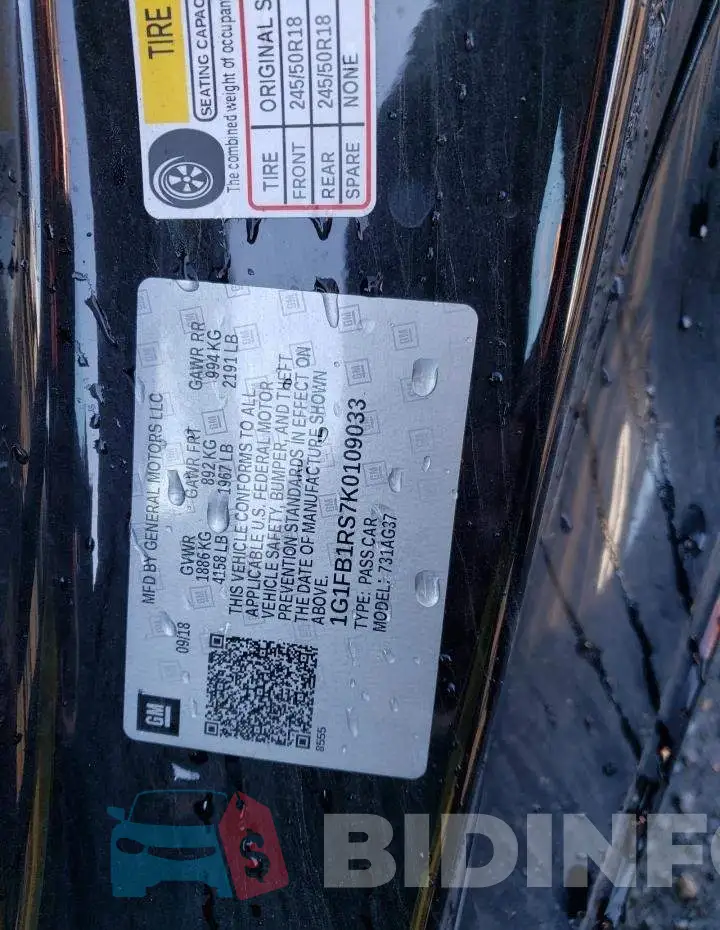 1G1FB1RS7K0109033 Photo# 13