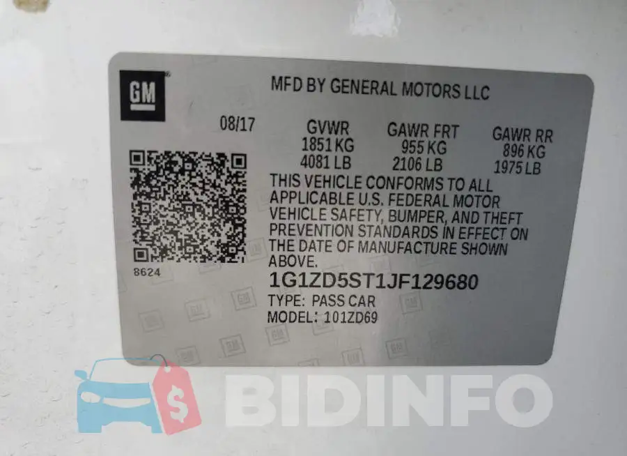 1G1ZD5ST1JF129680 Photo# 12