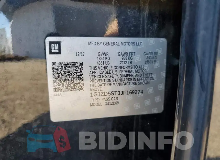 1G1ZD5ST3JF169274 Photo# 12