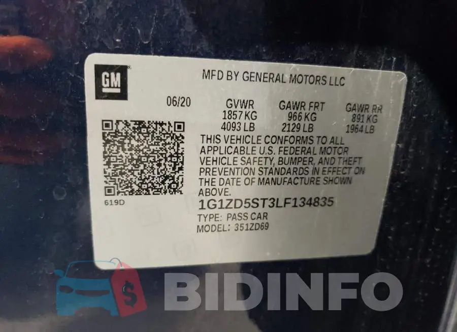 1G1ZD5ST3LF134835 Photo# 12