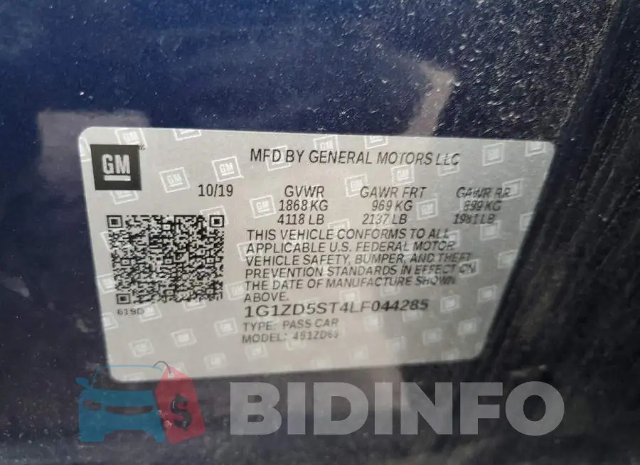 1G1ZD5ST4LF044285 Photo# 13