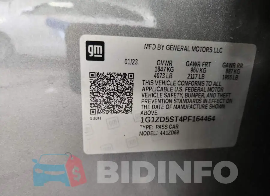 1G1ZD5ST4PF164464 Photo# 13
