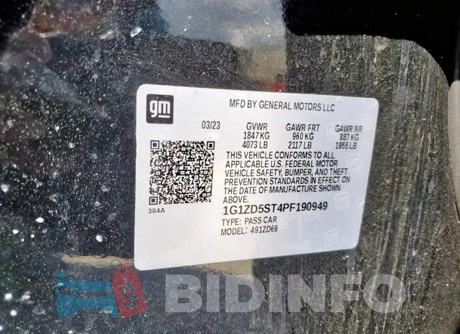 1G1ZD5ST4PF190949 Photo# 12