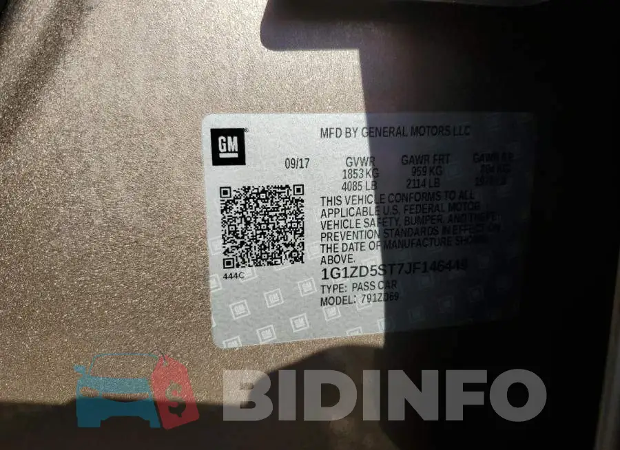 1G1ZD5ST7JF146449 Photo# 12