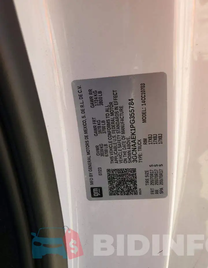 3GCNAAEK1PG355784 Photo# 12