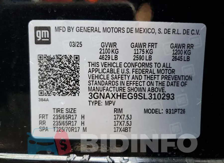 3GNAXHEG9SL310293 Photo# 12