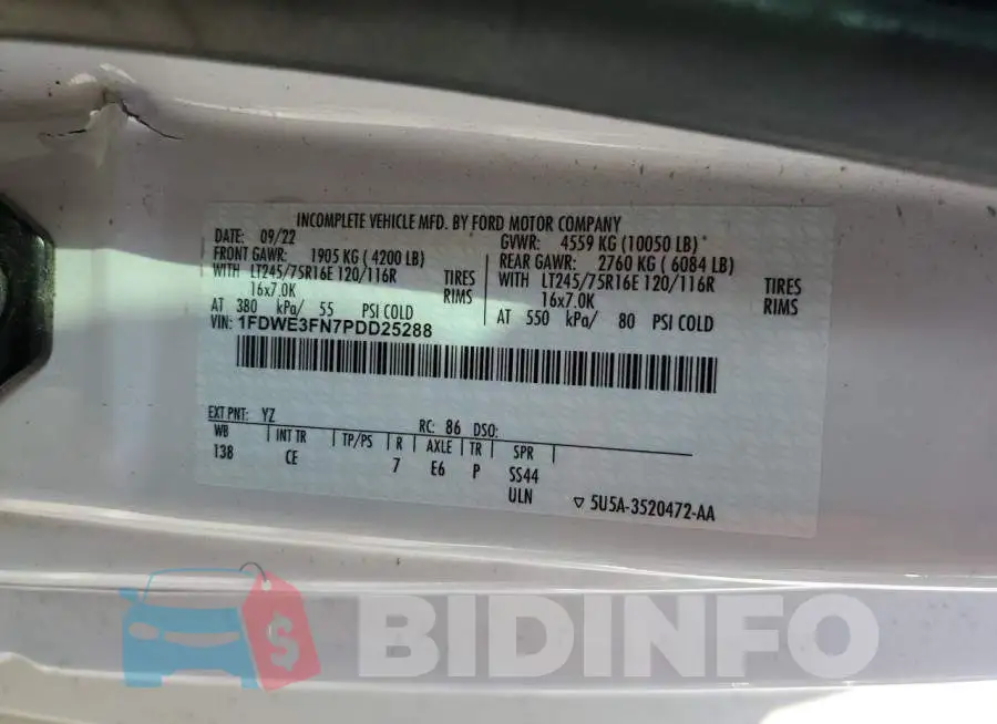 1FDWE3FN7PDD25288 Photo# 13