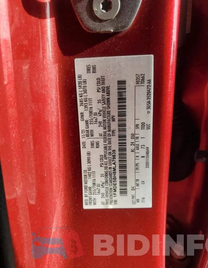 1FMDE5BH8MLA79839 Photo# 12