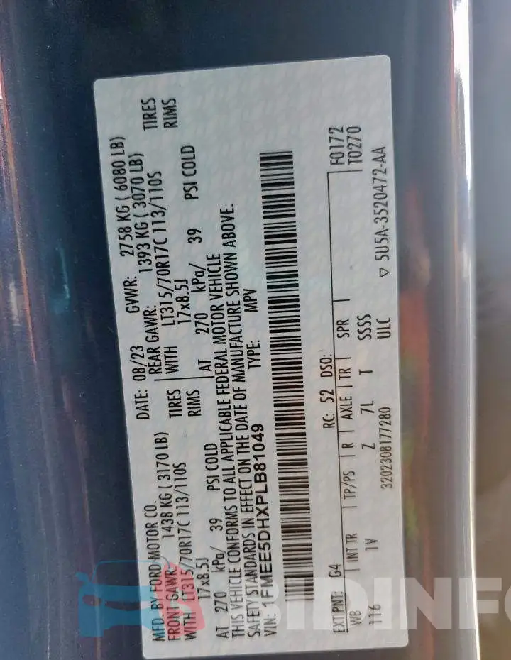 1FMEE5DHXPLB81049 Photo# 13