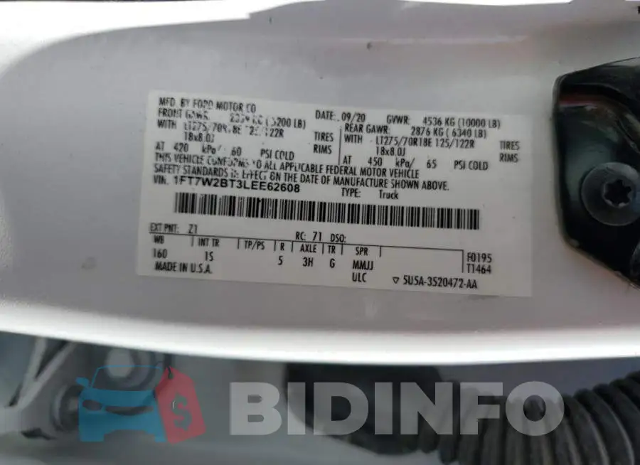 1FT7W2BT3LEE62608 Photo# 13