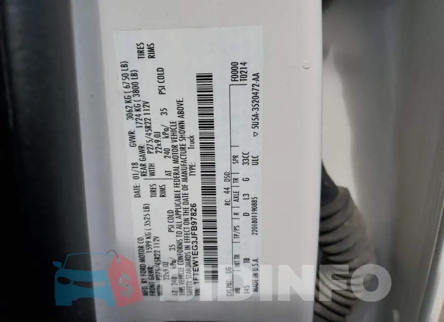 1FTEW1EG3JFB97826 Photo# 12