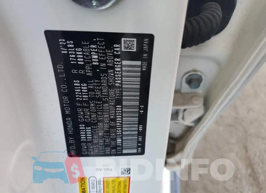 JHMFL5G41PX003500 Photo# 12