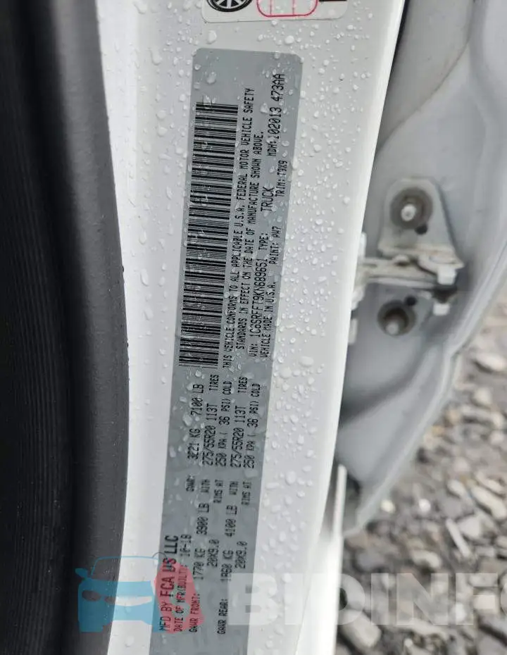 1C6SRFFT9KN689651 Photo# 12