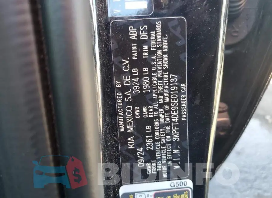 3KPFT4DE9SE019137 Photo# 12