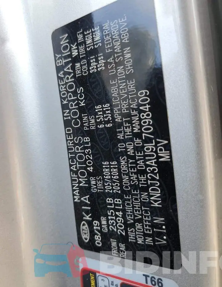 KNDJ23AU9L7098409 Photo# 14
