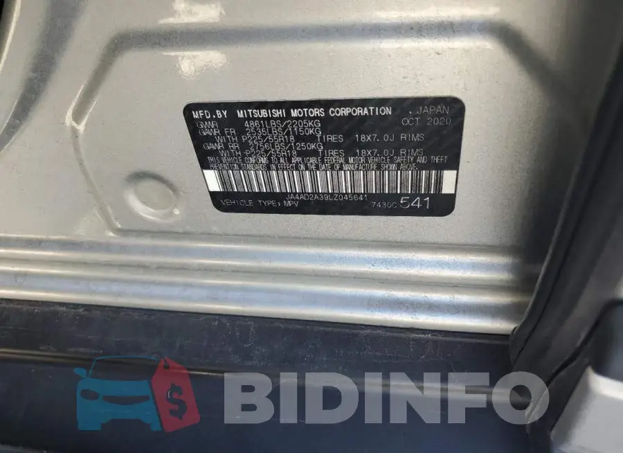 JA4AD2A39LZ045641 Photo# 13
