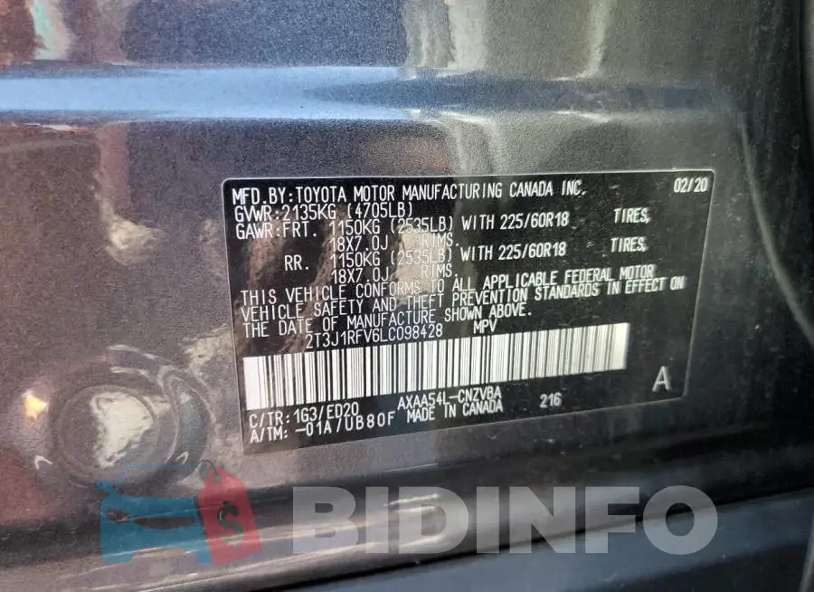 2T3J1RFV6LC098428 Photo# 13