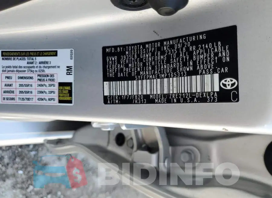 5YFEPMAE1MP165313 Photo# 12