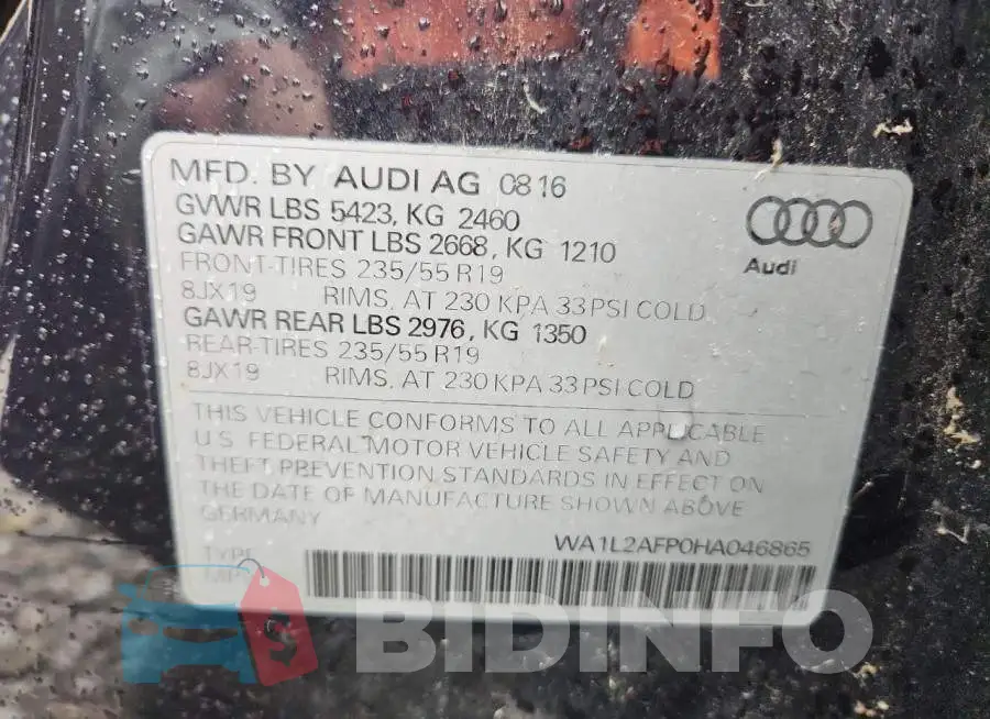 WA1L2AFP0HA046865 Photo# 13