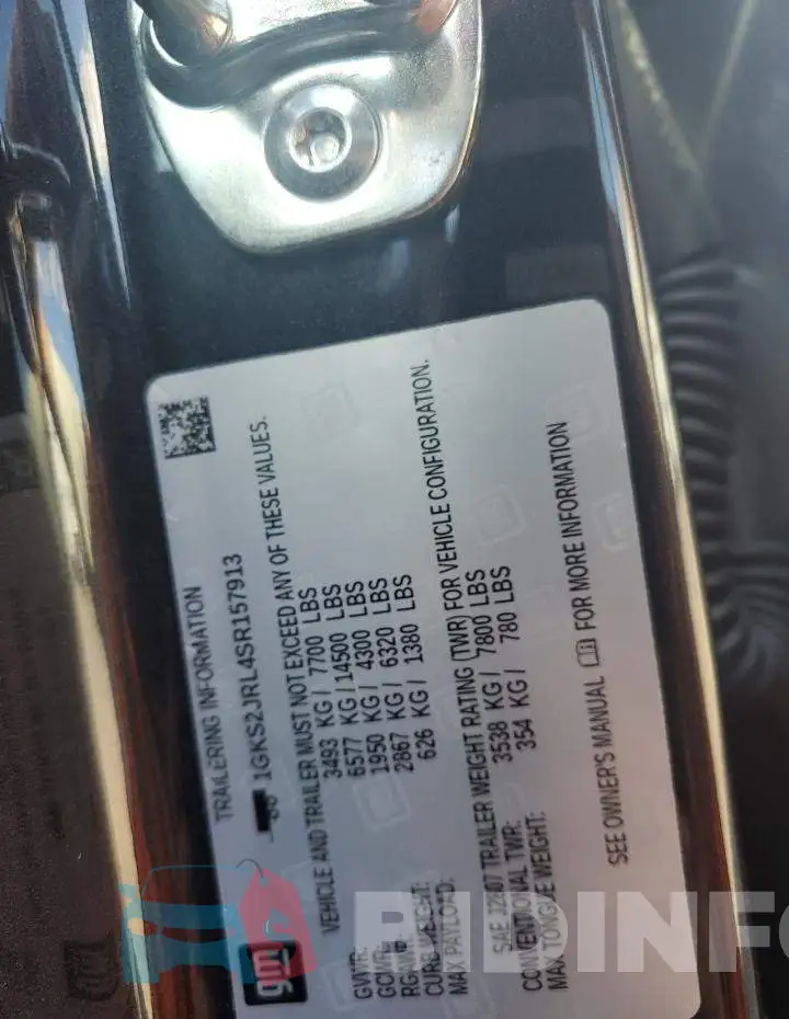 1GKS2JRL4SR157913 Photo# 14