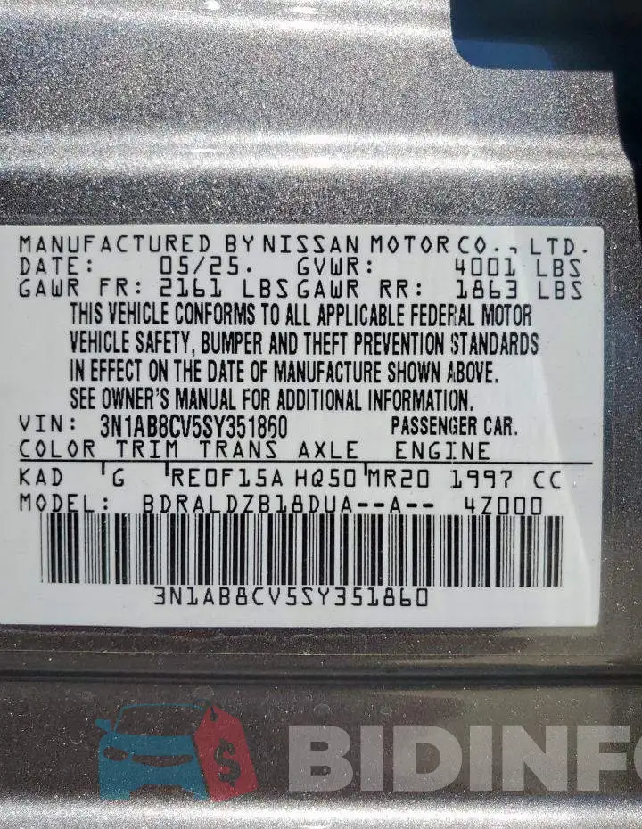 3N1AB8CV5SY351860 Photo# 12