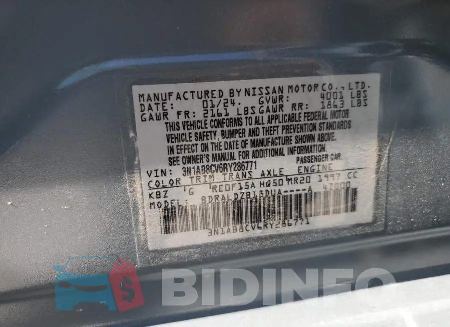 3N1AB8CV6RY286771 Photo# 12