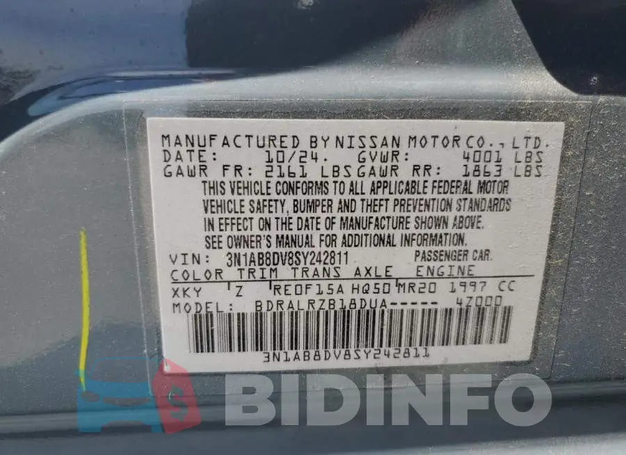 3N1AB8DV8SY242811 Photo# 12