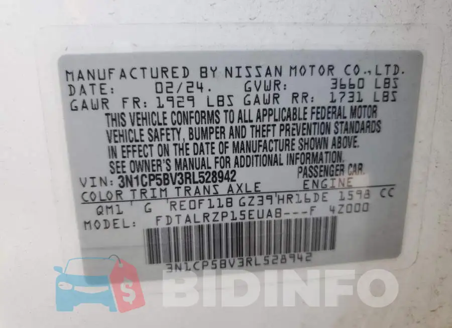 3N1CP5BV3RL528942 Photo# 13