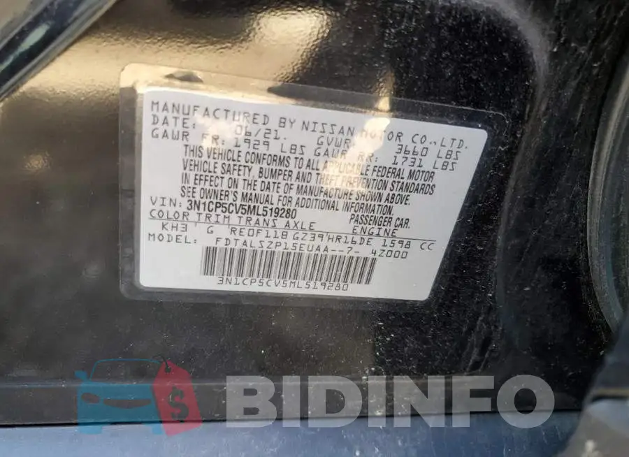 3N1CP5CV5ML519280 Photo# 13