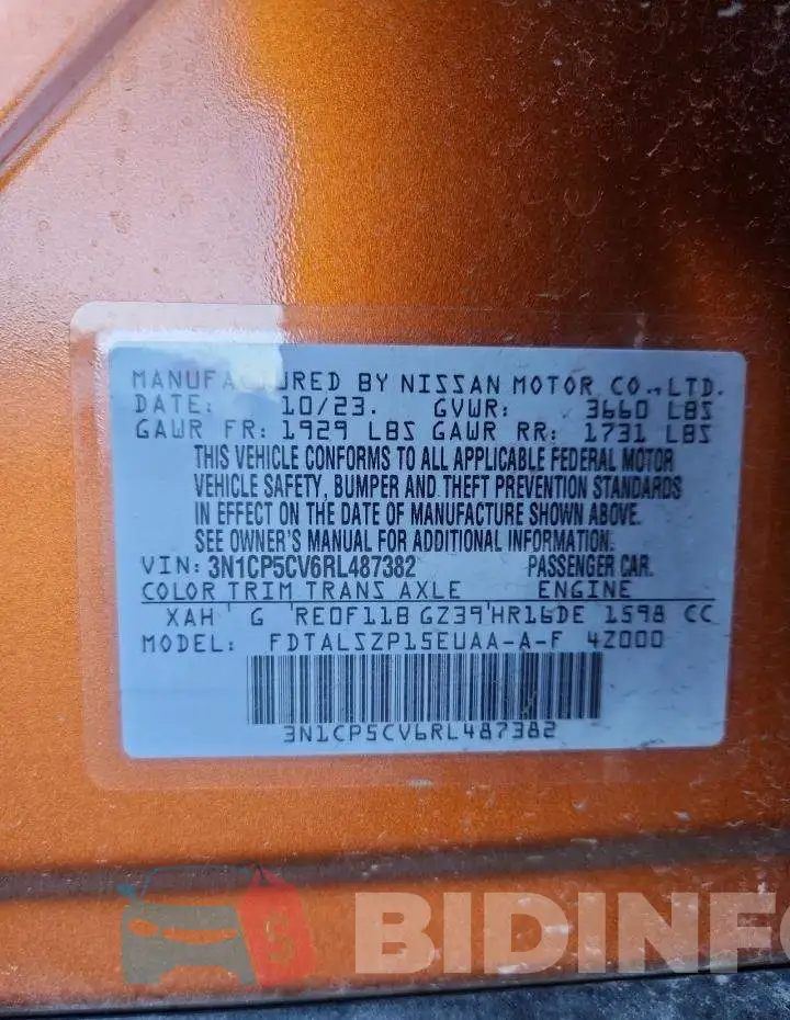 3N1CP5CV6RL487382 Photo# 13