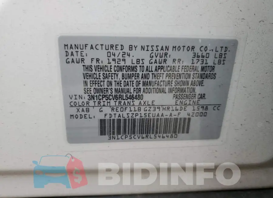 3N1CP5CV6RL546480 Photo# 12