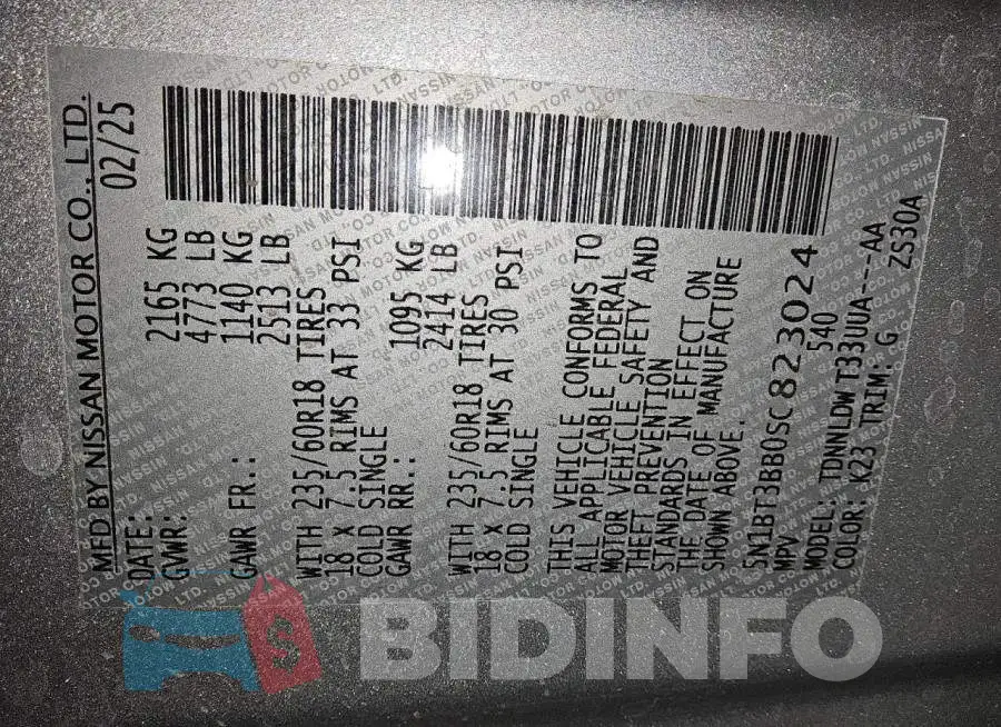 5N1BT3BB0SC823024 Photo# 14