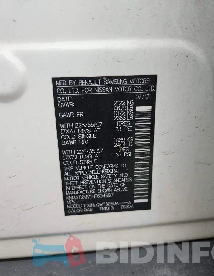 KNMAT2MV1HP604687 Photo# 12