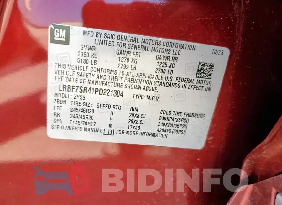 LRBFZSR41PD221304 Photo# 14