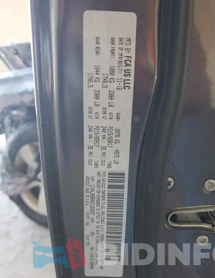 1C4NJRBB4HD180657 Photo# 12