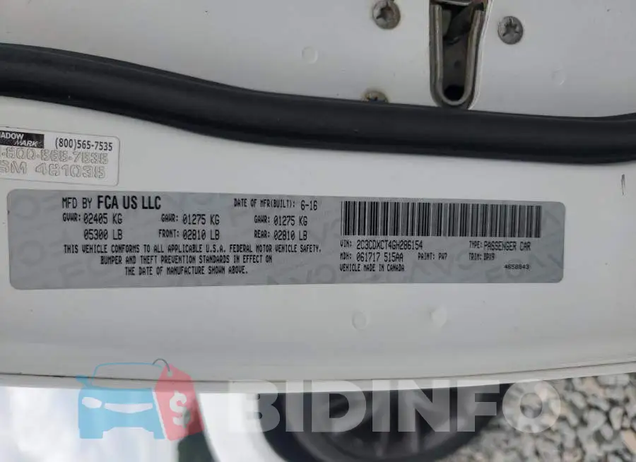 2C3CDXCT4GH286154 Photo# 12