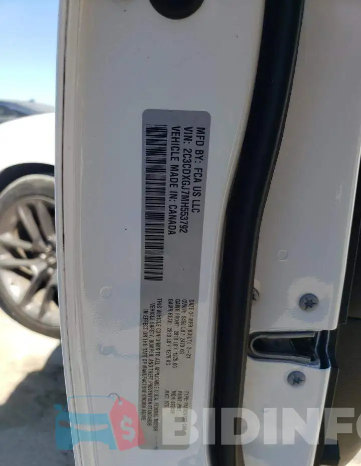2C3CDXGJ7MH553792 Photo# 12