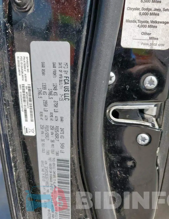 3C4PDCBG3GT100525 Photo# 13