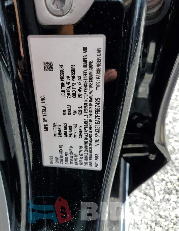 5YJ3E1EA7PF557425 Photo# 13