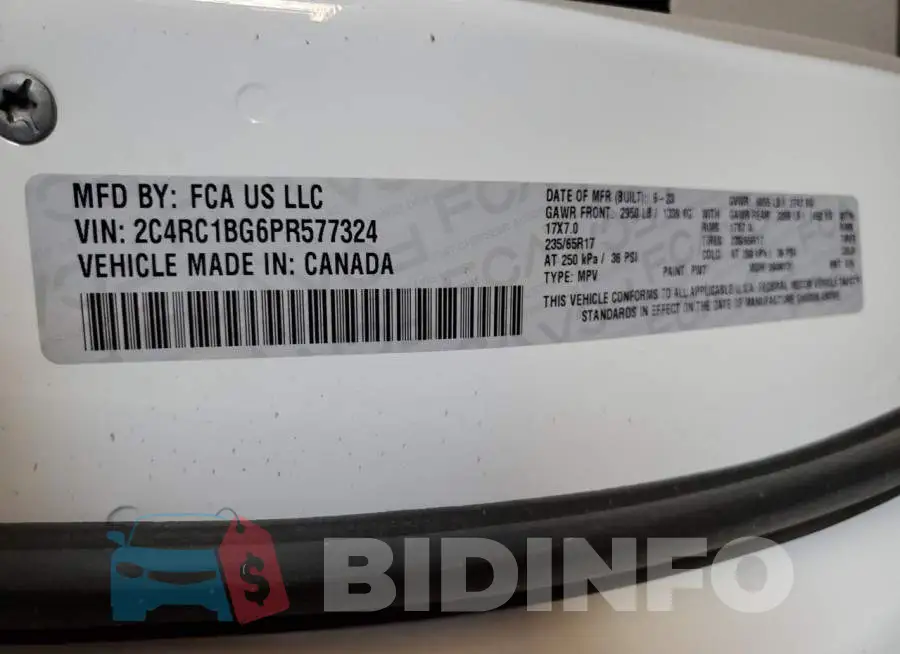 2C4RC1BG6PR577324 Photo# 13