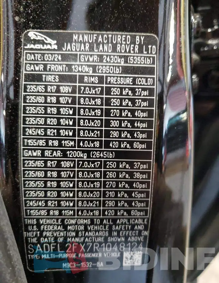 SADFL2FX7R1048124 Photo# 13