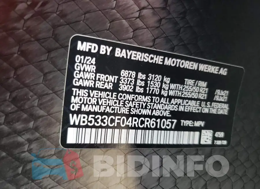 WB533CF04RCR61057 Photo# 12