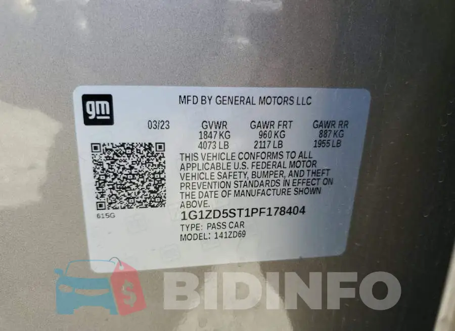 1G1ZD5ST1PF178404 Photo# 12