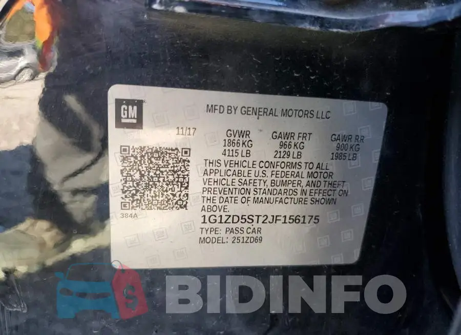 1G1ZD5ST2JF156175 Photo# 12