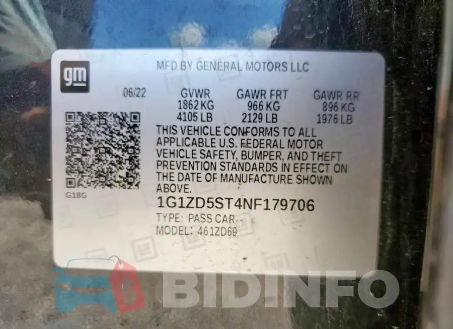 1G1ZD5ST4NF179706 Photo# 12