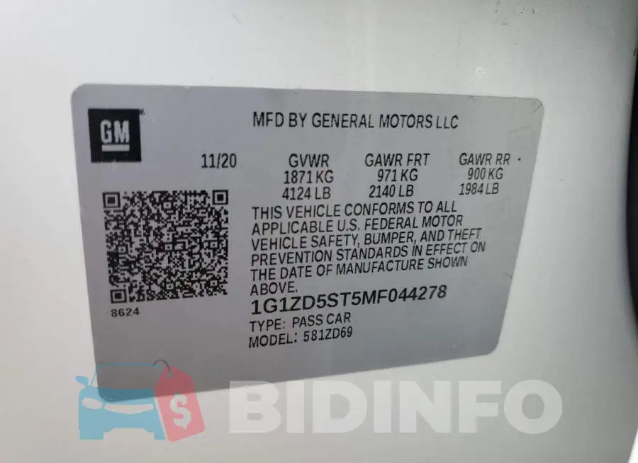 1G1ZD5ST5MF044278 Photo# 12