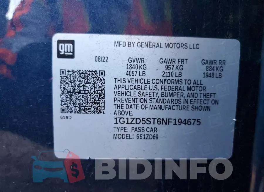 1G1ZD5ST6NF194675 Photo# 12