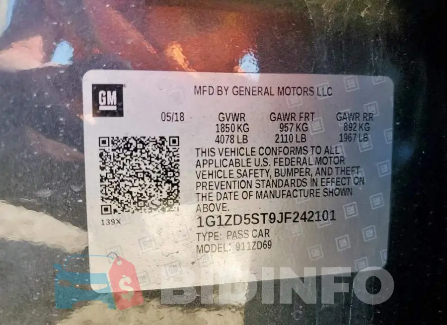 1G1ZD5ST9JF242101 Photo# 12