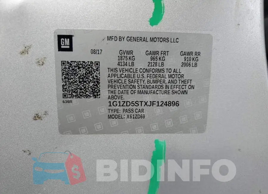 1G1ZD5STXJF124896 Photo# 12