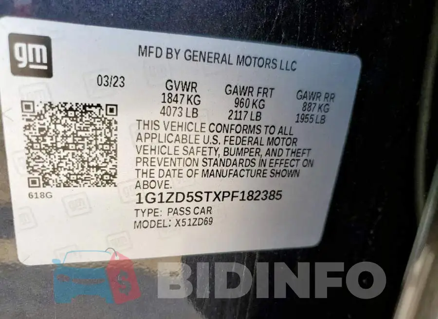 1G1ZD5STXPF182385 Photo# 13